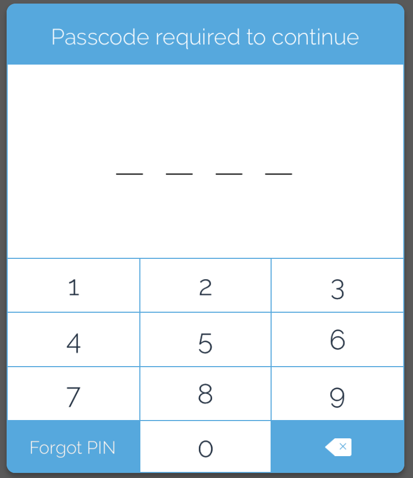 PIN access
